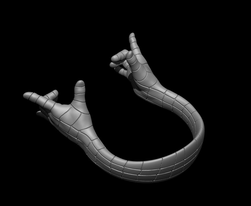 3D Phone Stand SpiderMan Hands 3D print model_4