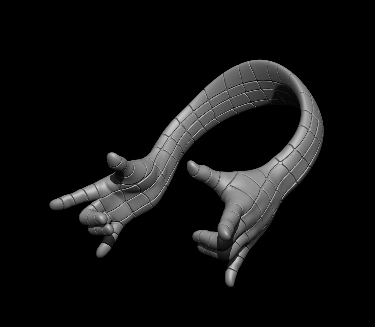 3D Phone Stand SpiderMan Hands 3D print model_2