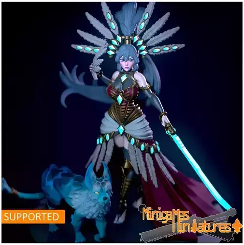 Space elf princess anime figurine