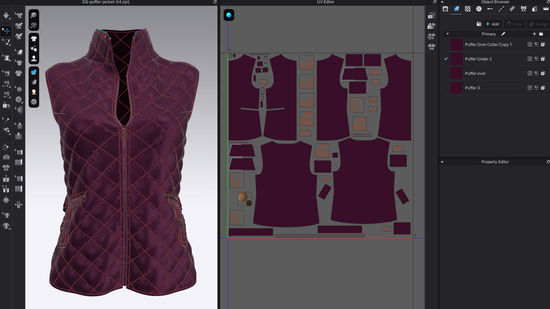 Puffer Jacket 04  3D model_10