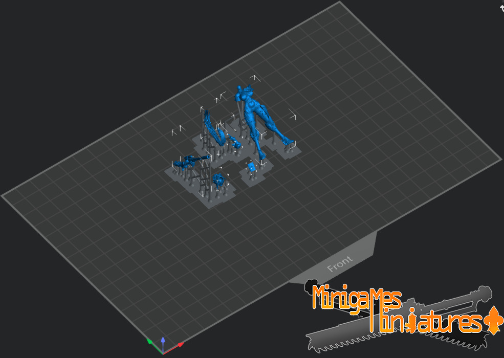 Widowmaker ranger anime figurine 3D print model_2