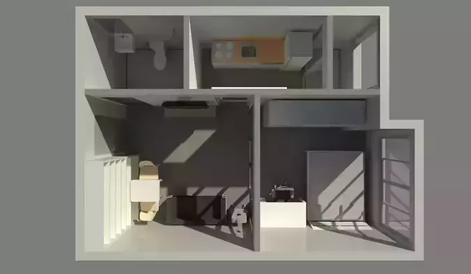 Simple room by REVIT 25R02