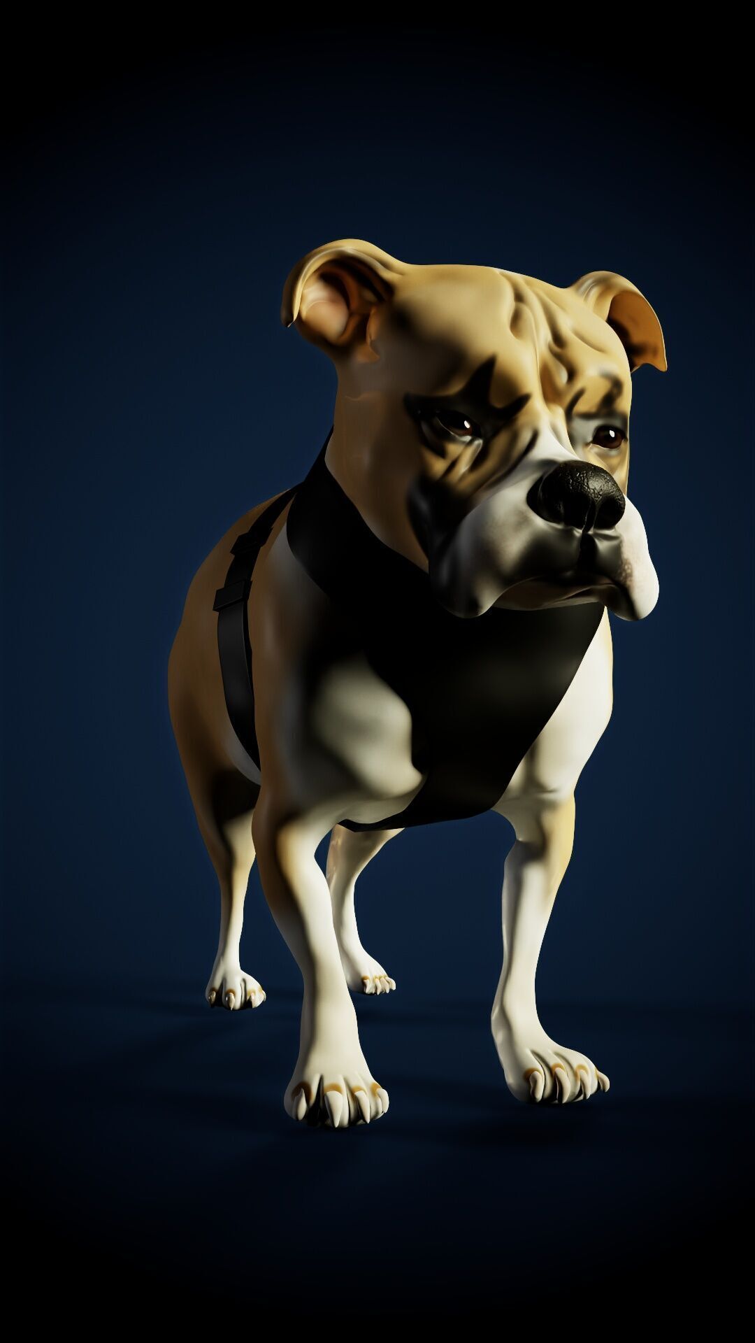 Bulldog 3D print model_3