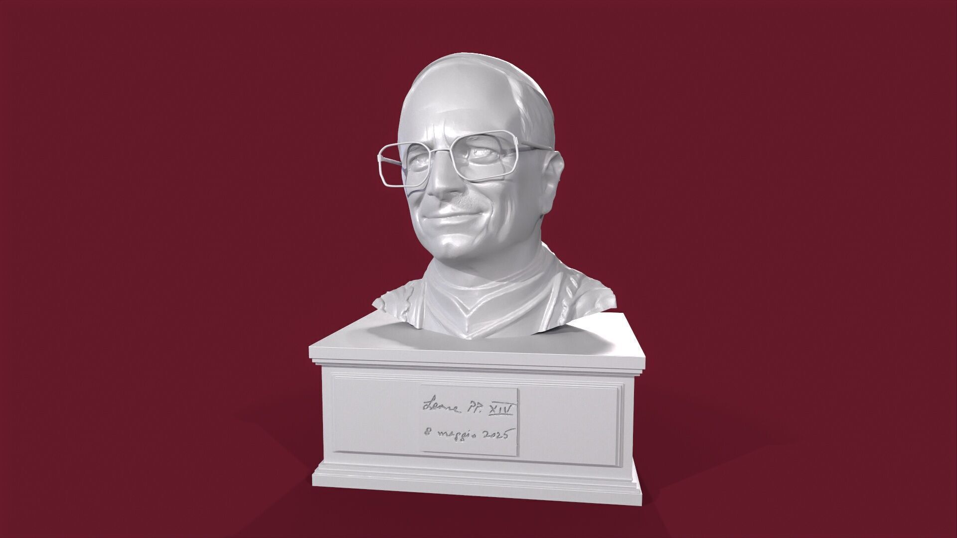 Papam Leon XIV 3D print model_1