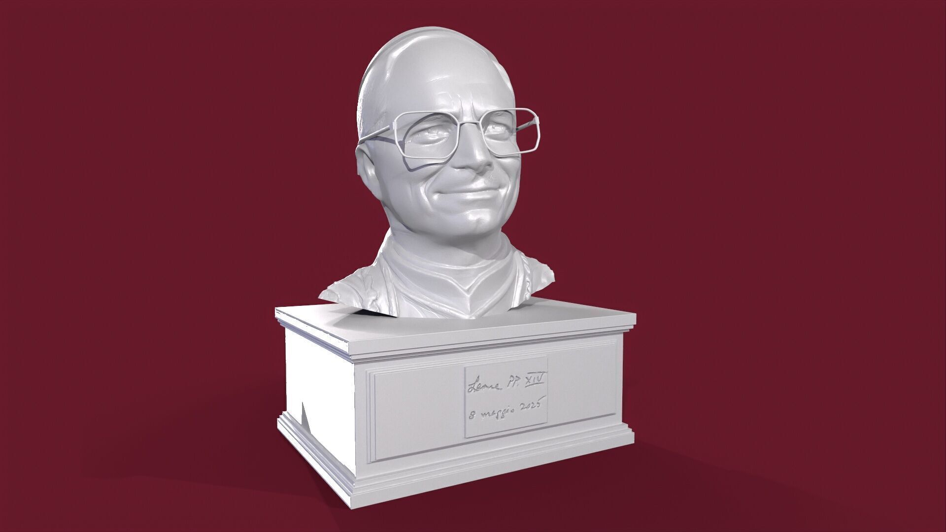 Papam Leon XIV 3D print model_2