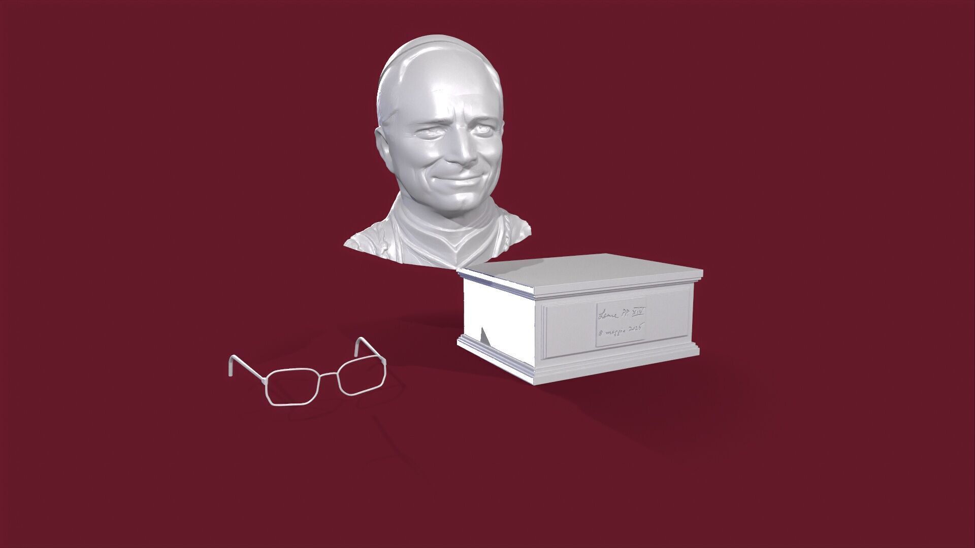 Papam Leon XIV 3D print model_4