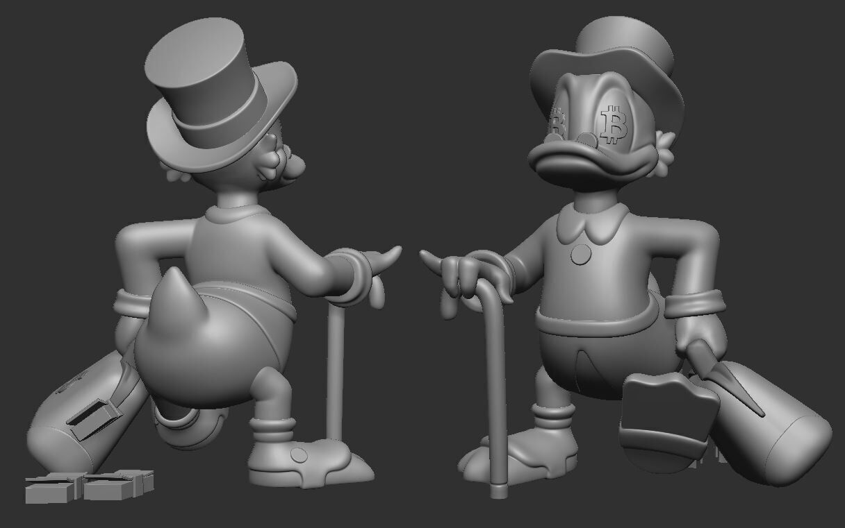 Scrooge McDuck BTC 3D print model_1