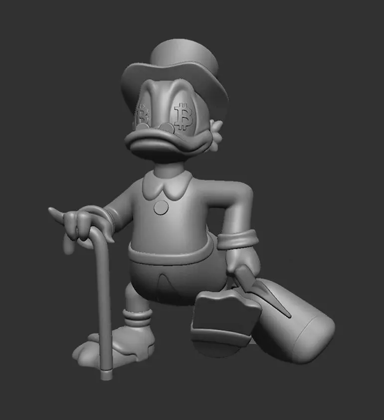 Scrooge McDuck BTC 3D print model_0