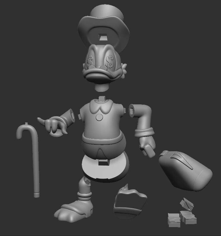 Scrooge McDuck Dollar 3D print model_3