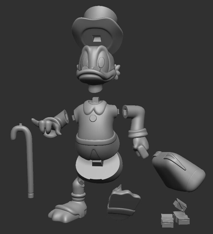 Scrooge McDuck 3D print model_3
