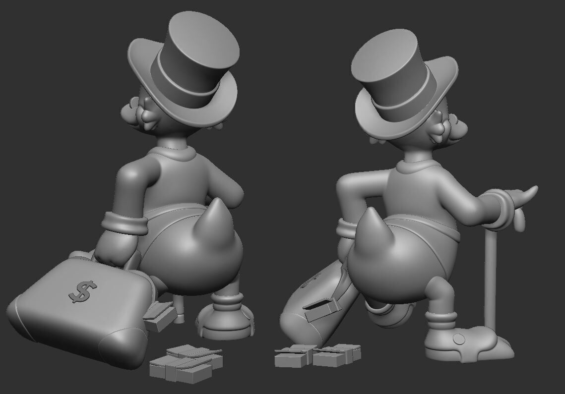 Scrooge McDuck 3D print model_2