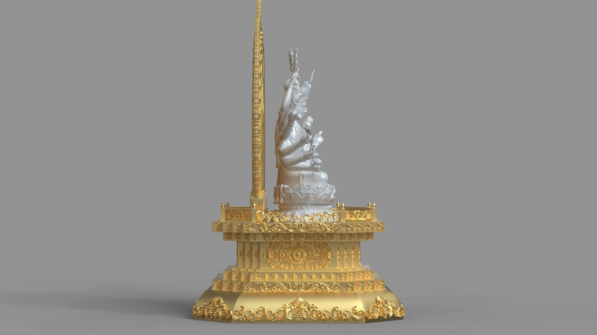 Bodhisattva Thousand-armed 3D model_4