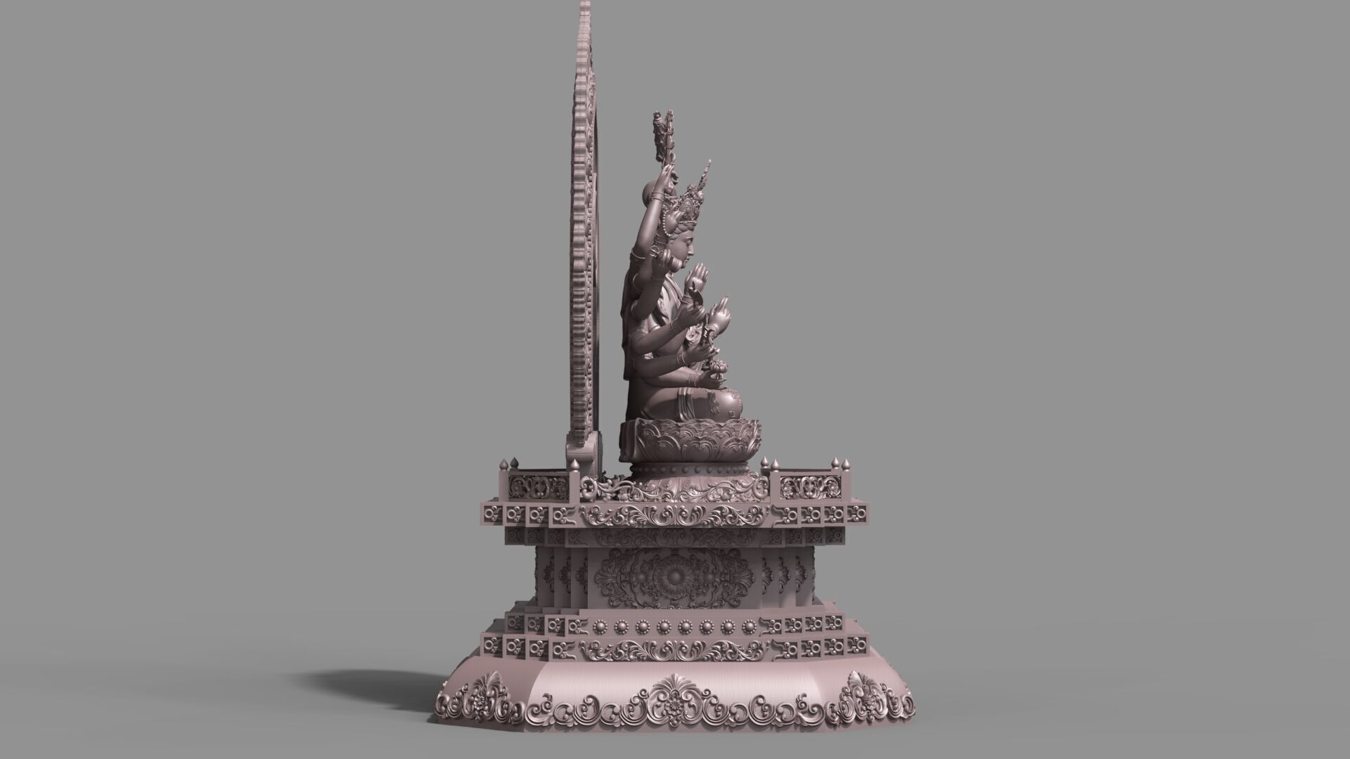 Bodhisattva Thousand-armed 3D model_7