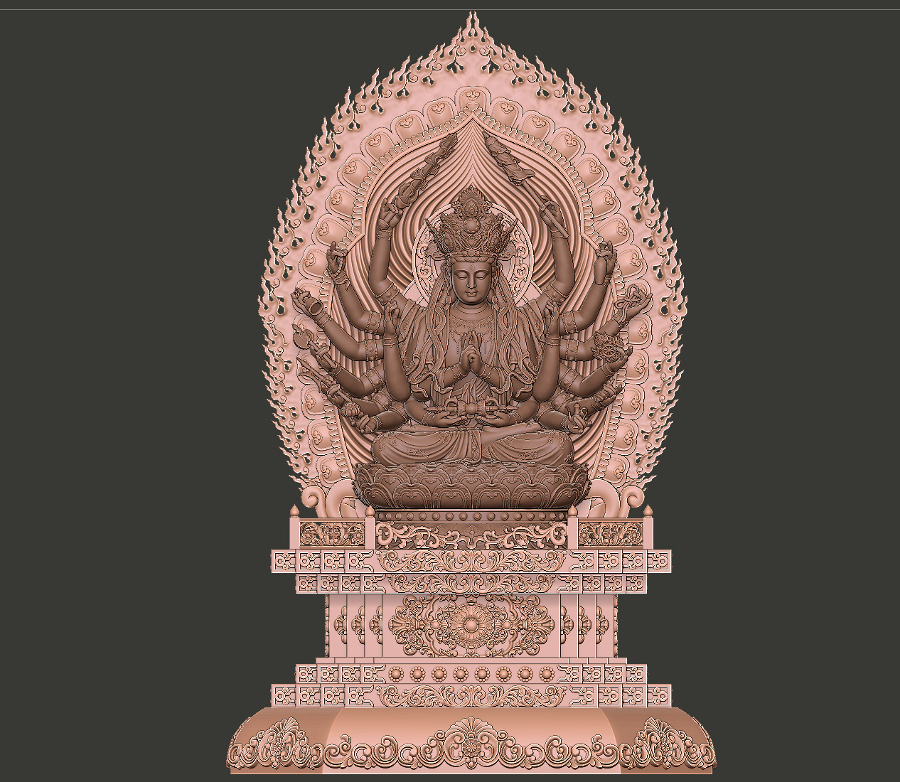 Bodhisattva Thousand-armed 3D model_8