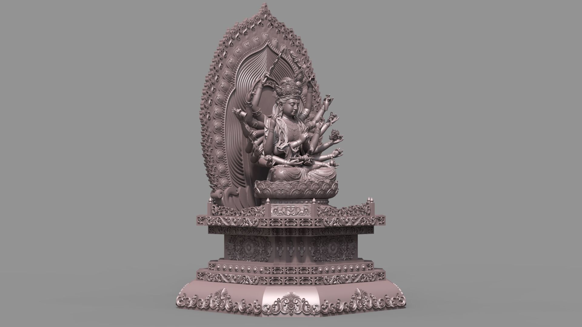 Bodhisattva Thousand-armed 3D model_6