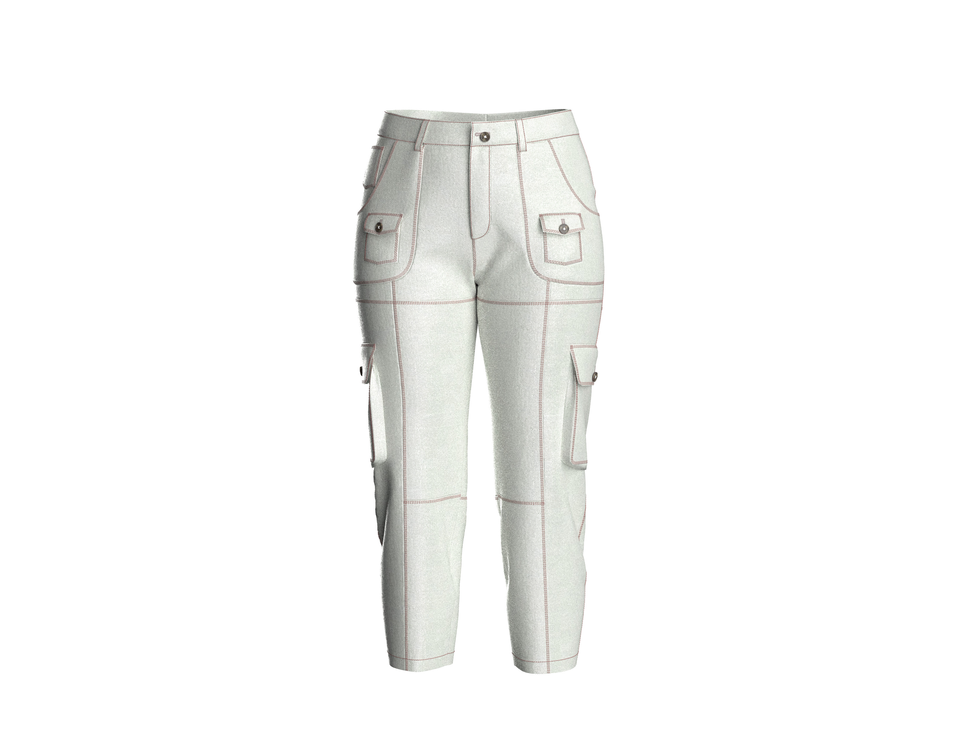 93 coat with capri for women 3D print model_7