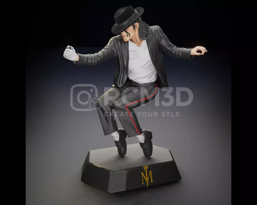 Michael Jackson Toe Stand dance move statue 3D print model_0