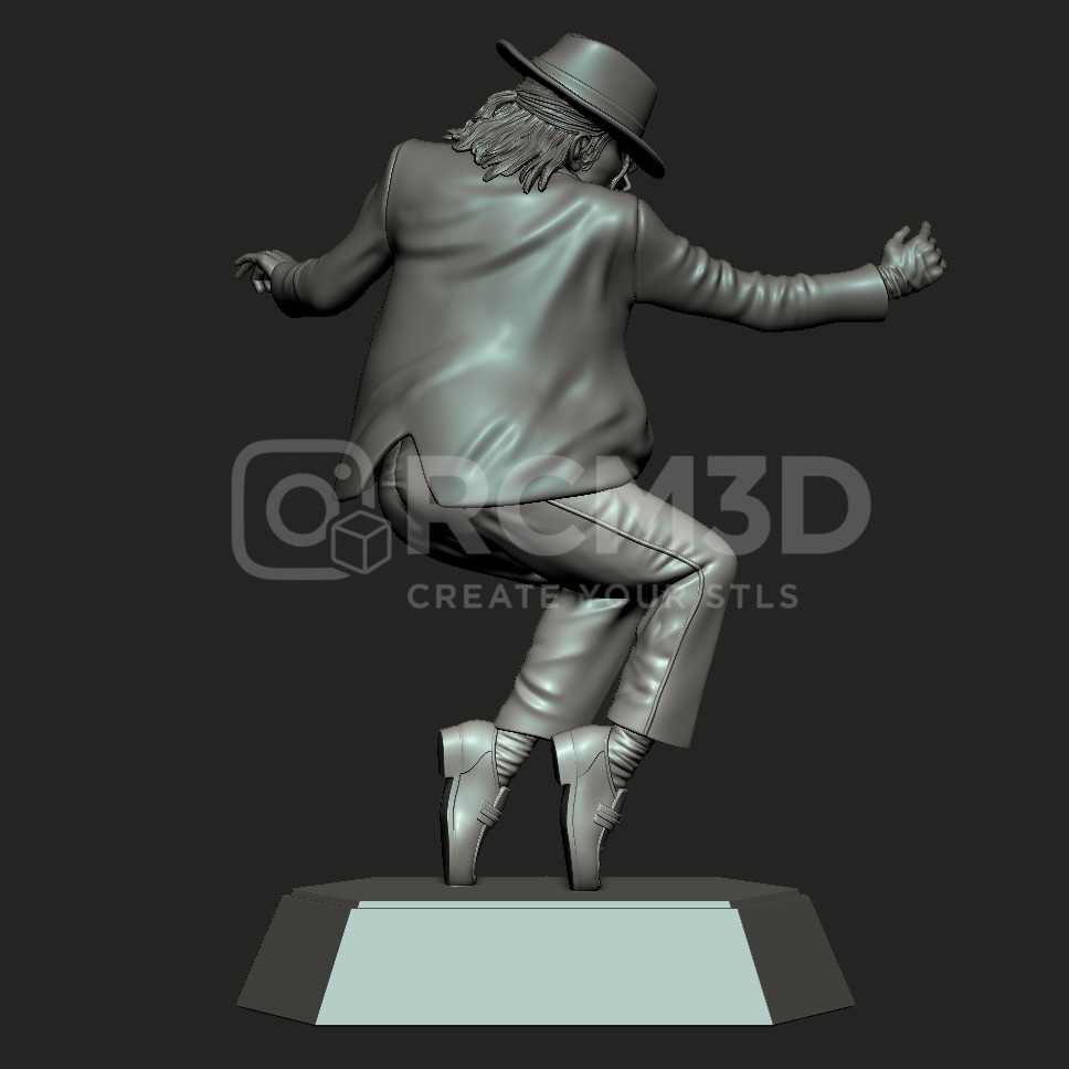 Michael Jackson Toe Stand dance move statue 3D print model_2