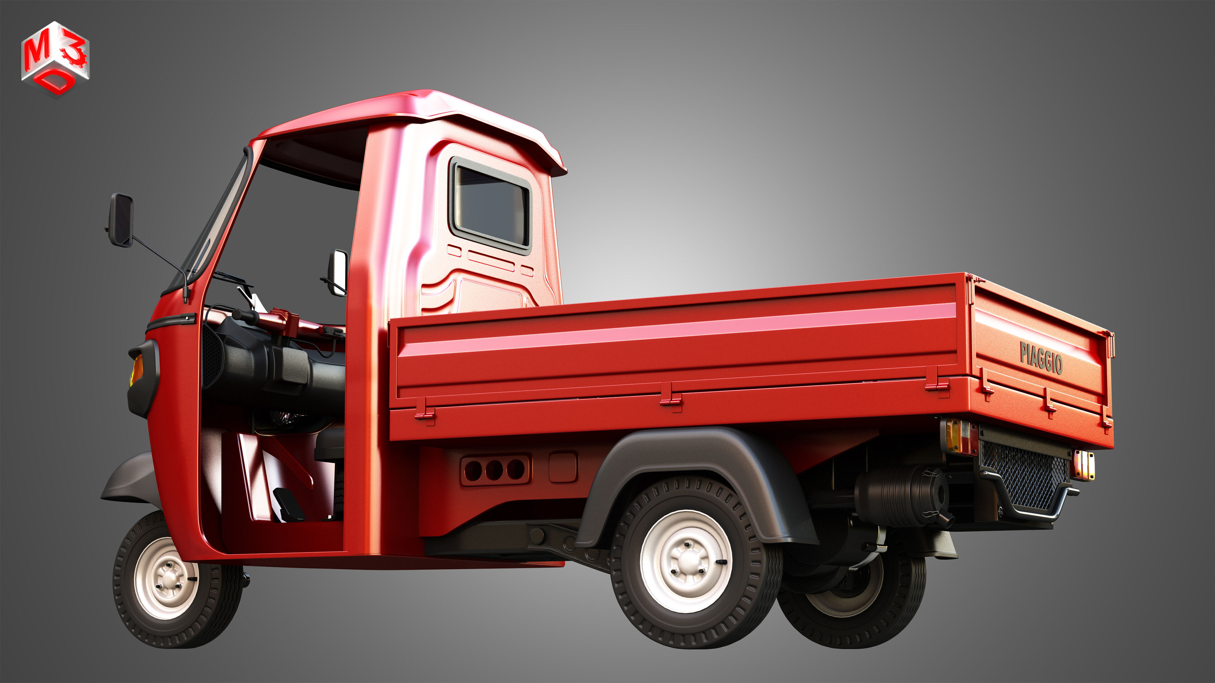 Piaggio Ape Xtra HT 300cc CNG Normal 3D model_9