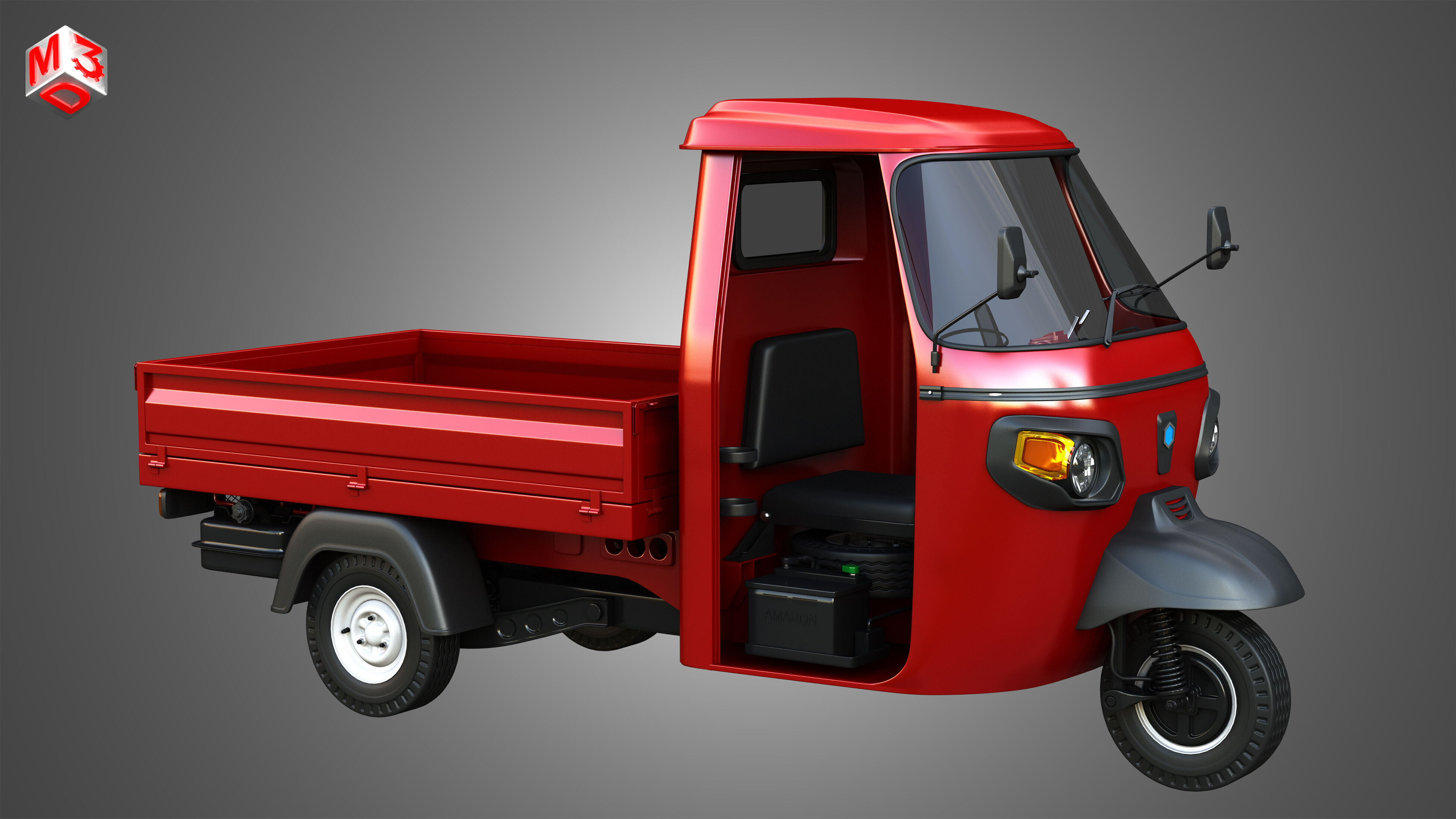 Piaggio Ape Xtra HT 300cc CNG Normal 3D model_16