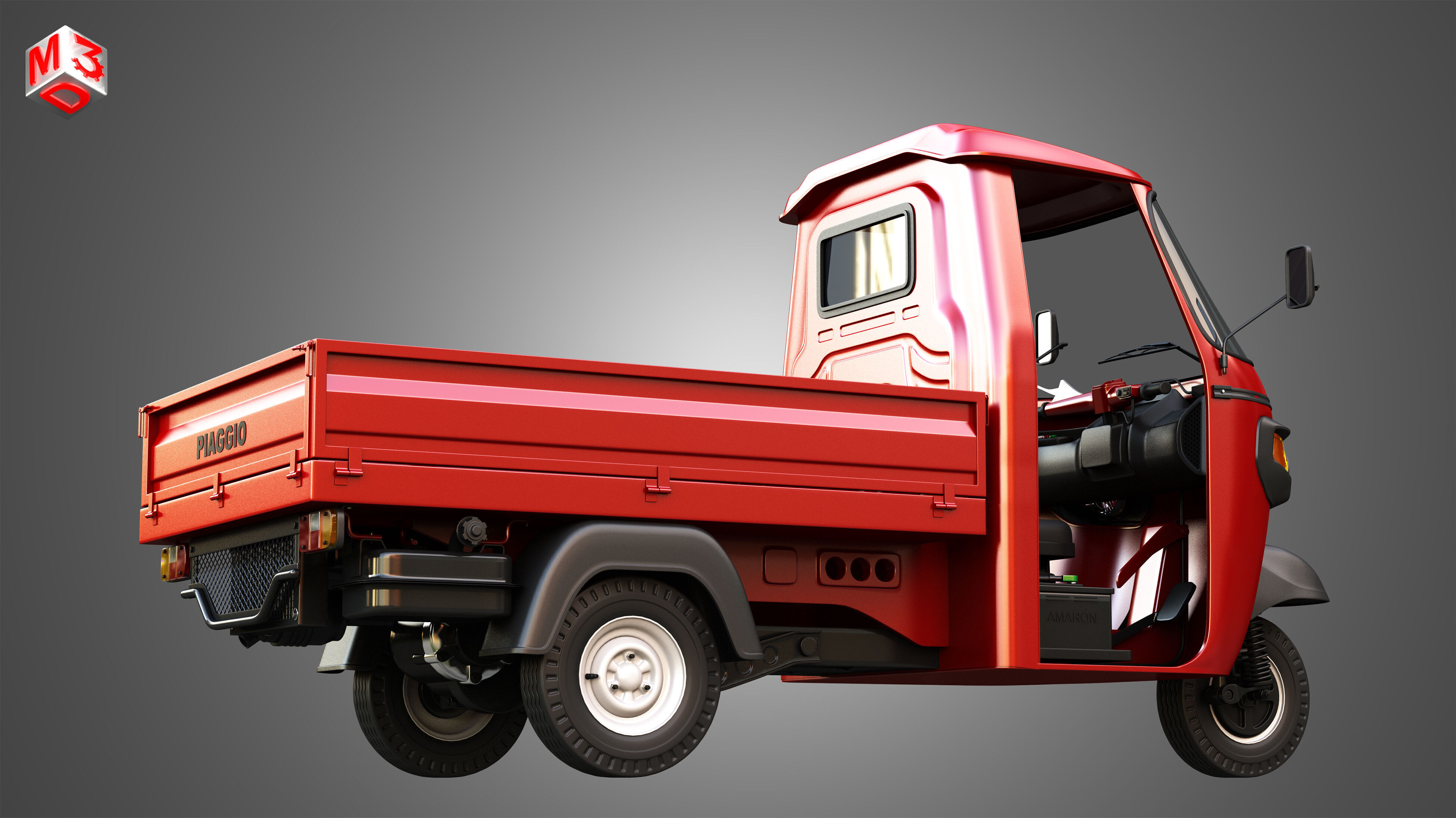Piaggio Ape Xtra HT 300cc CNG Normal 3D model_7