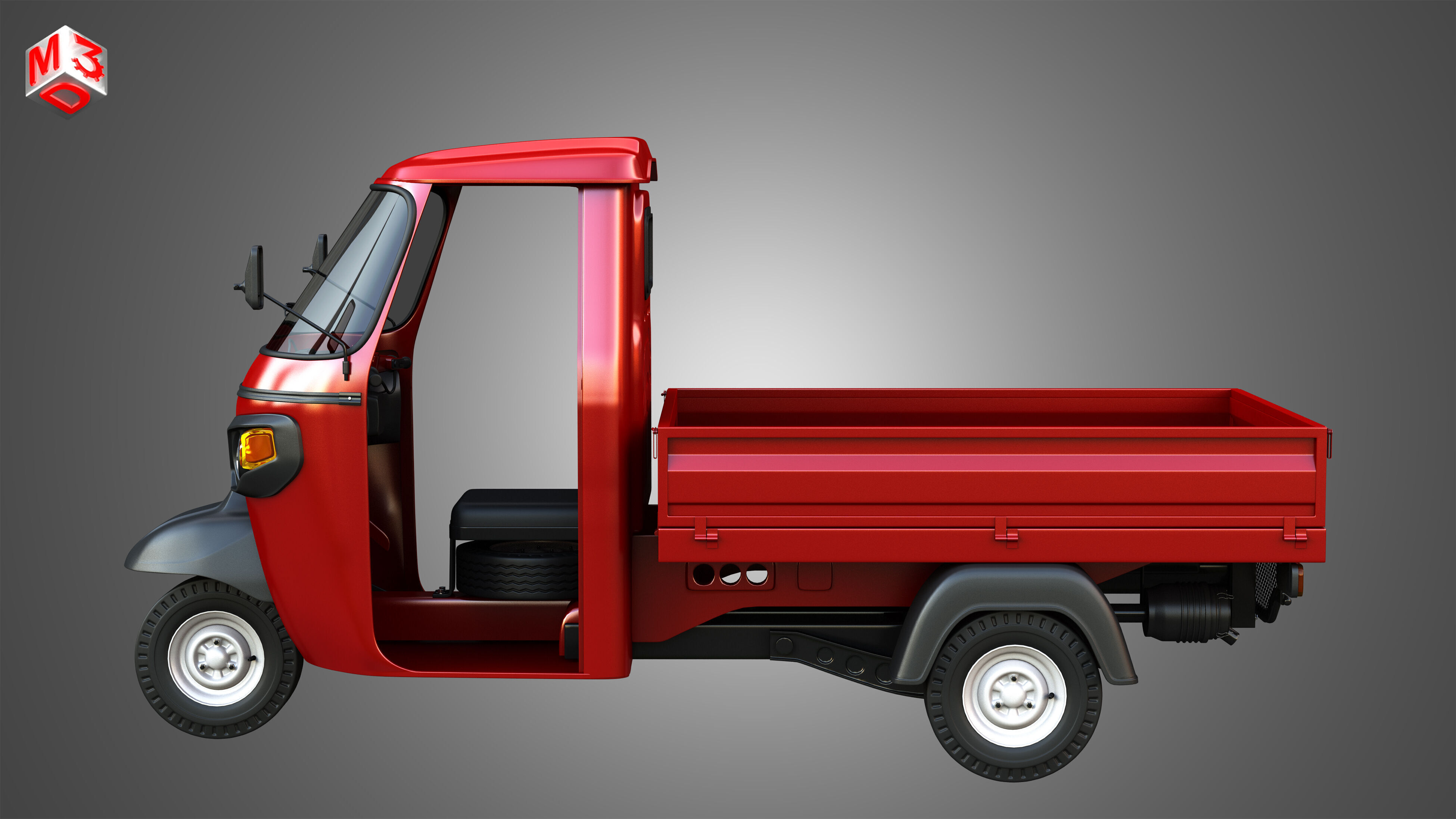 Piaggio Ape Xtra HT 300cc CNG Normal 3D model_4