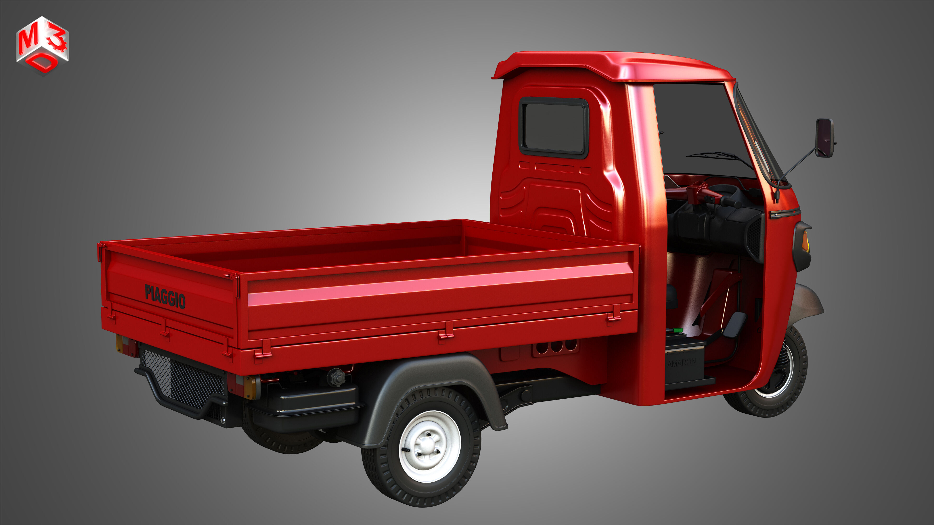 Piaggio Ape Xtra HT 300cc CNG Normal 3D model_15