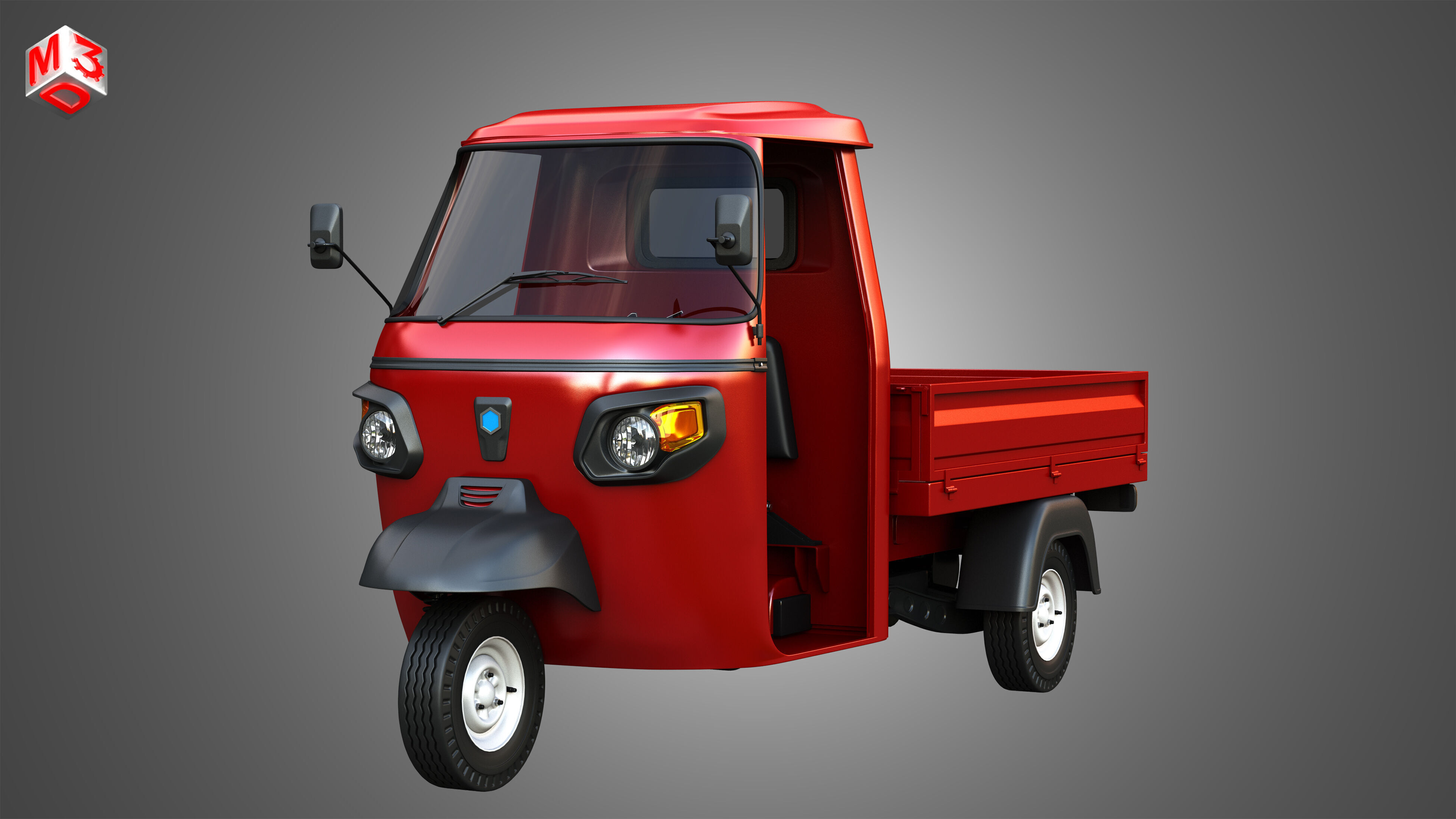 Piaggio Ape Xtra HT 300cc CNG Normal 3D model_10