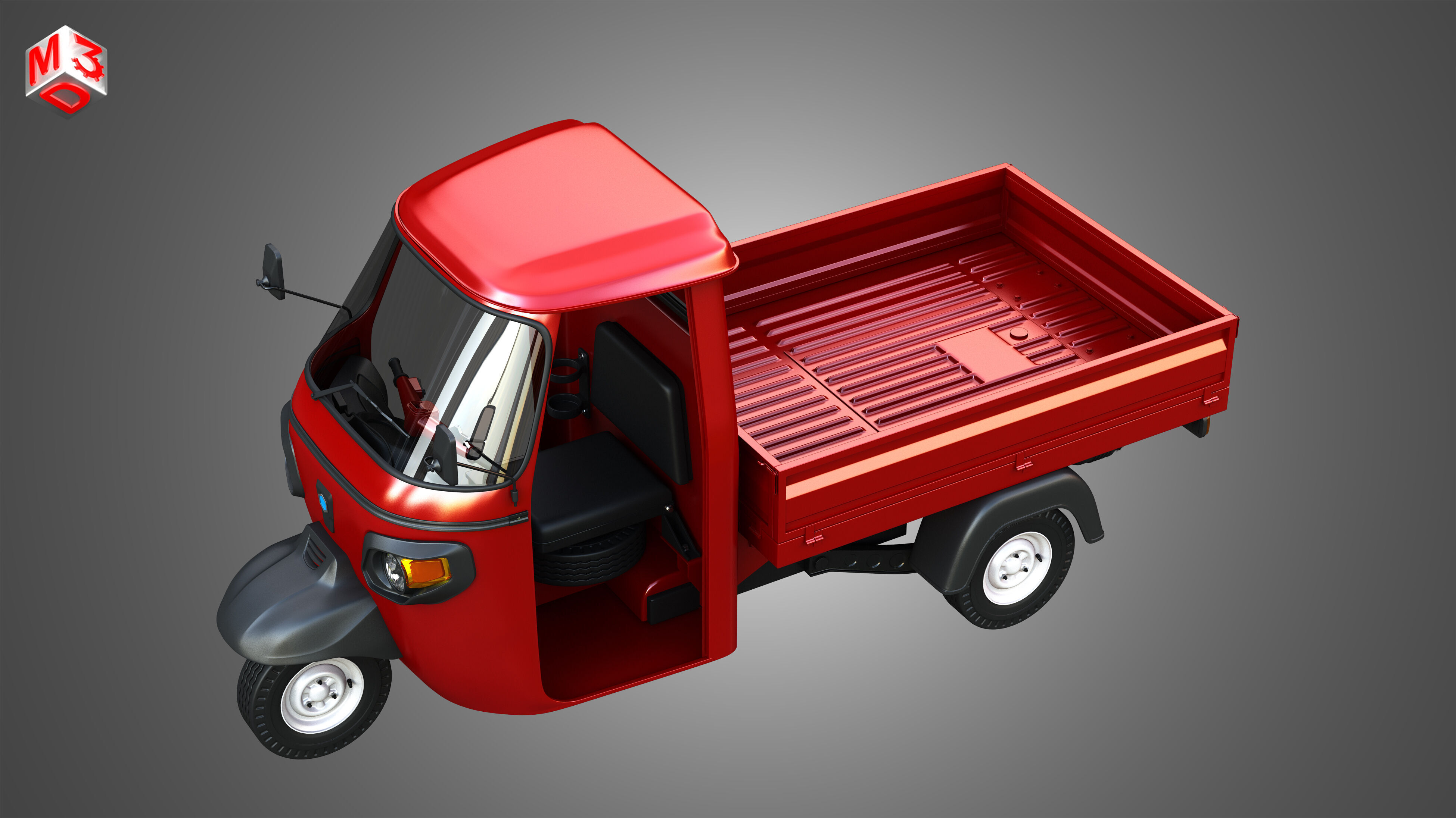 Piaggio Ape Xtra HT 300cc CNG Normal 3D model_18