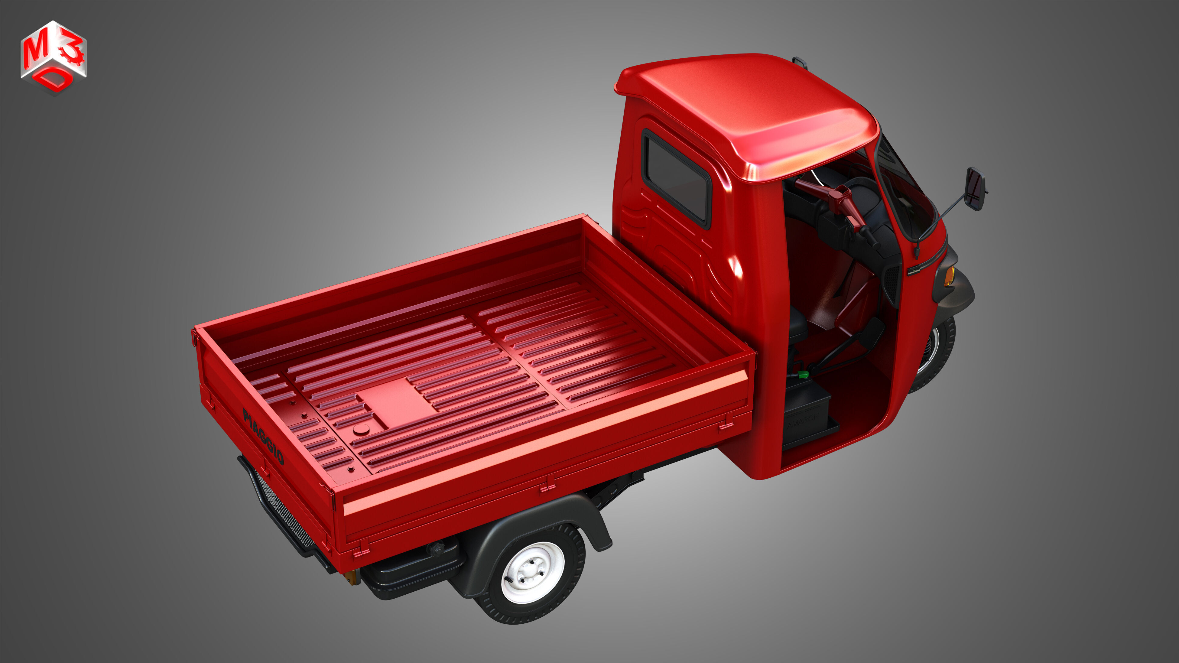 Piaggio Ape Xtra HT 300cc CNG Normal 3D model_19