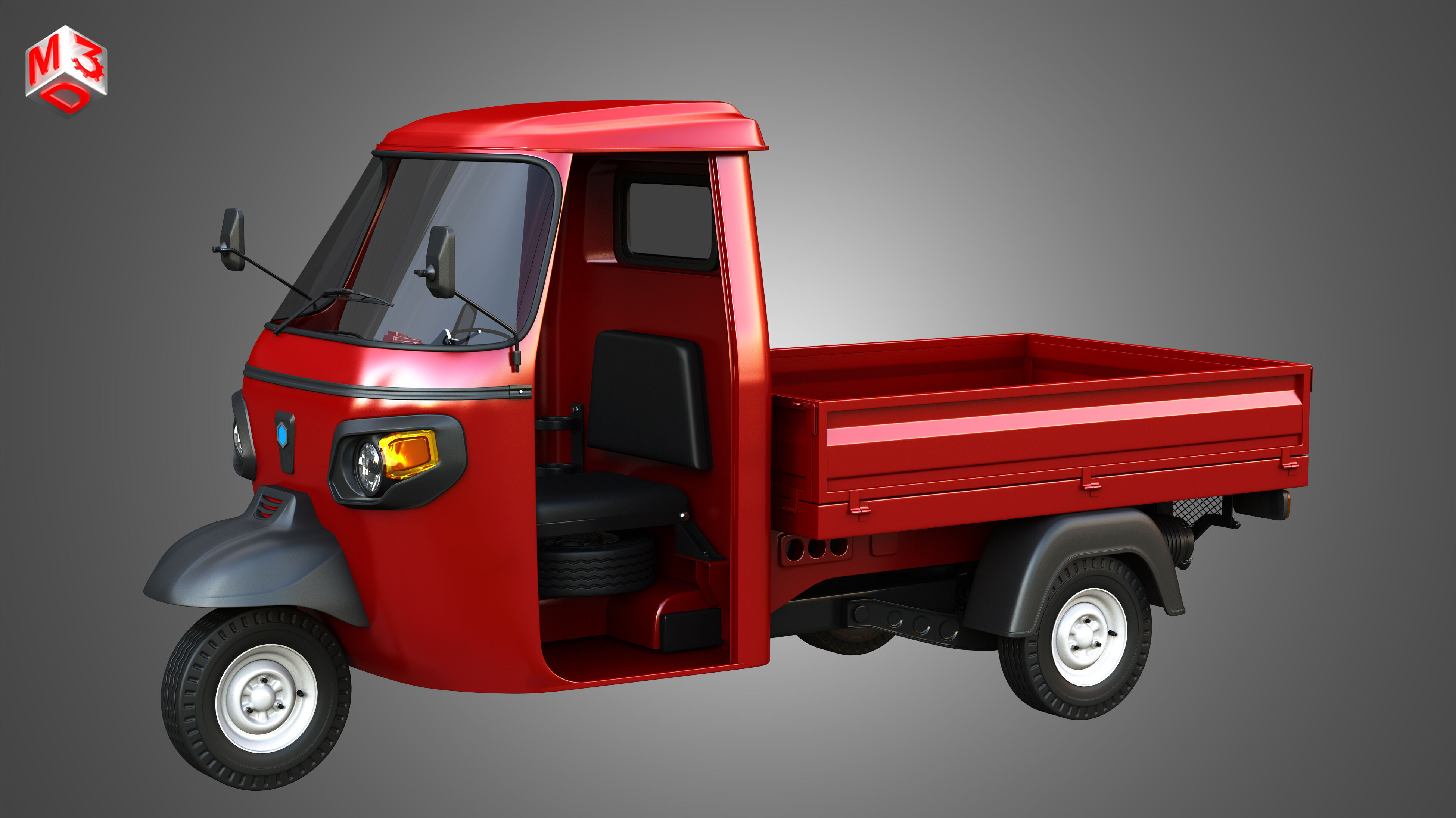 Piaggio Ape Xtra HT 300cc CNG Normal 3D model_14