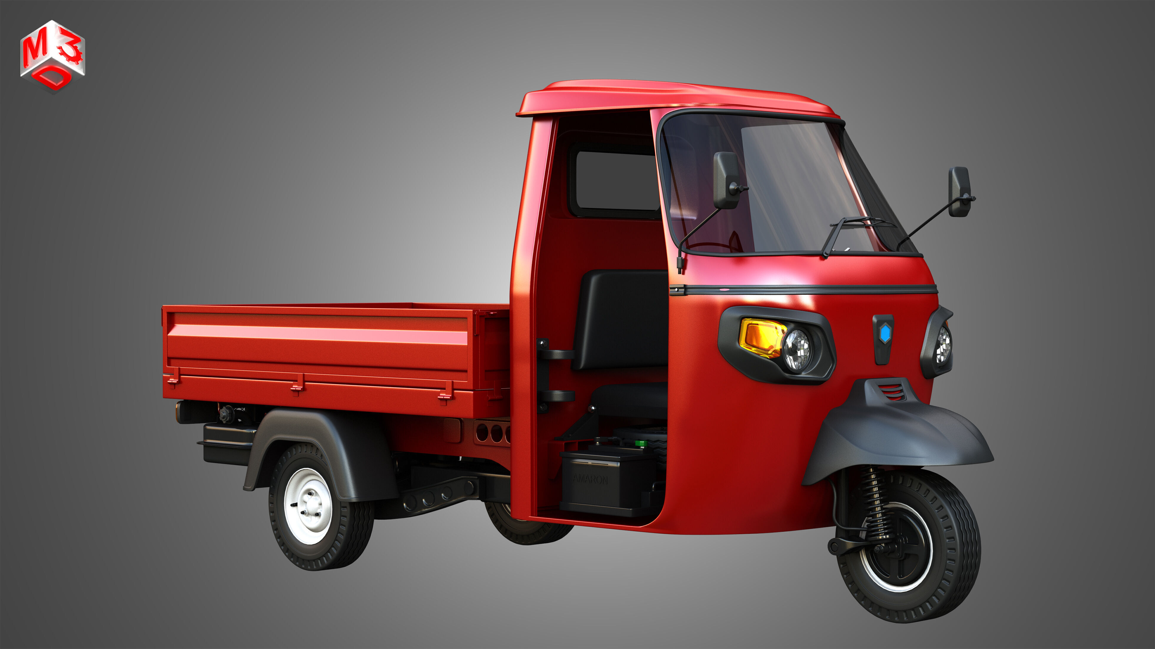 Piaggio Ape Xtra HT 300cc CNG Normal 3D model_2