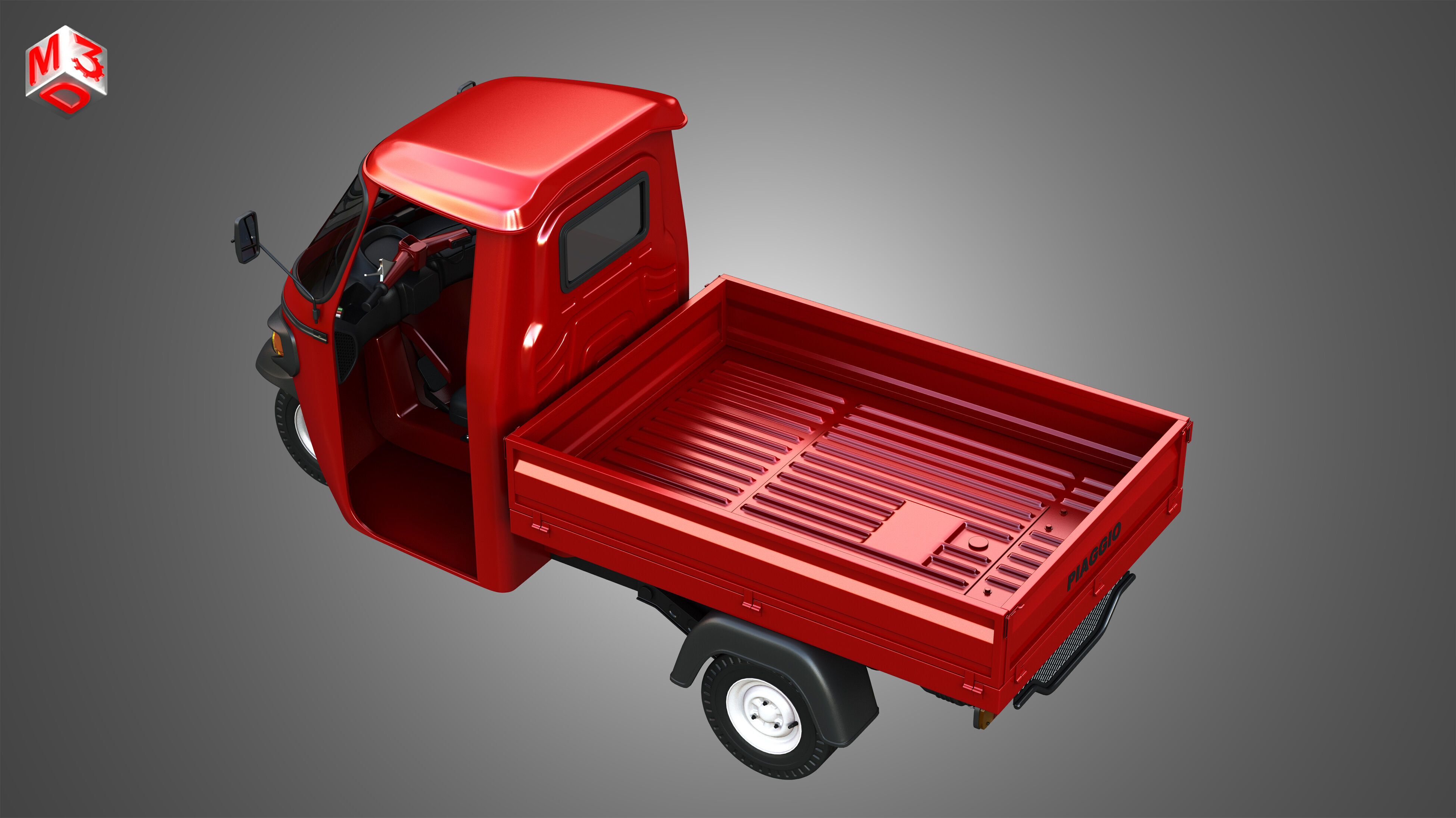 Piaggio Ape Xtra HT 300cc CNG Normal 3D model_21