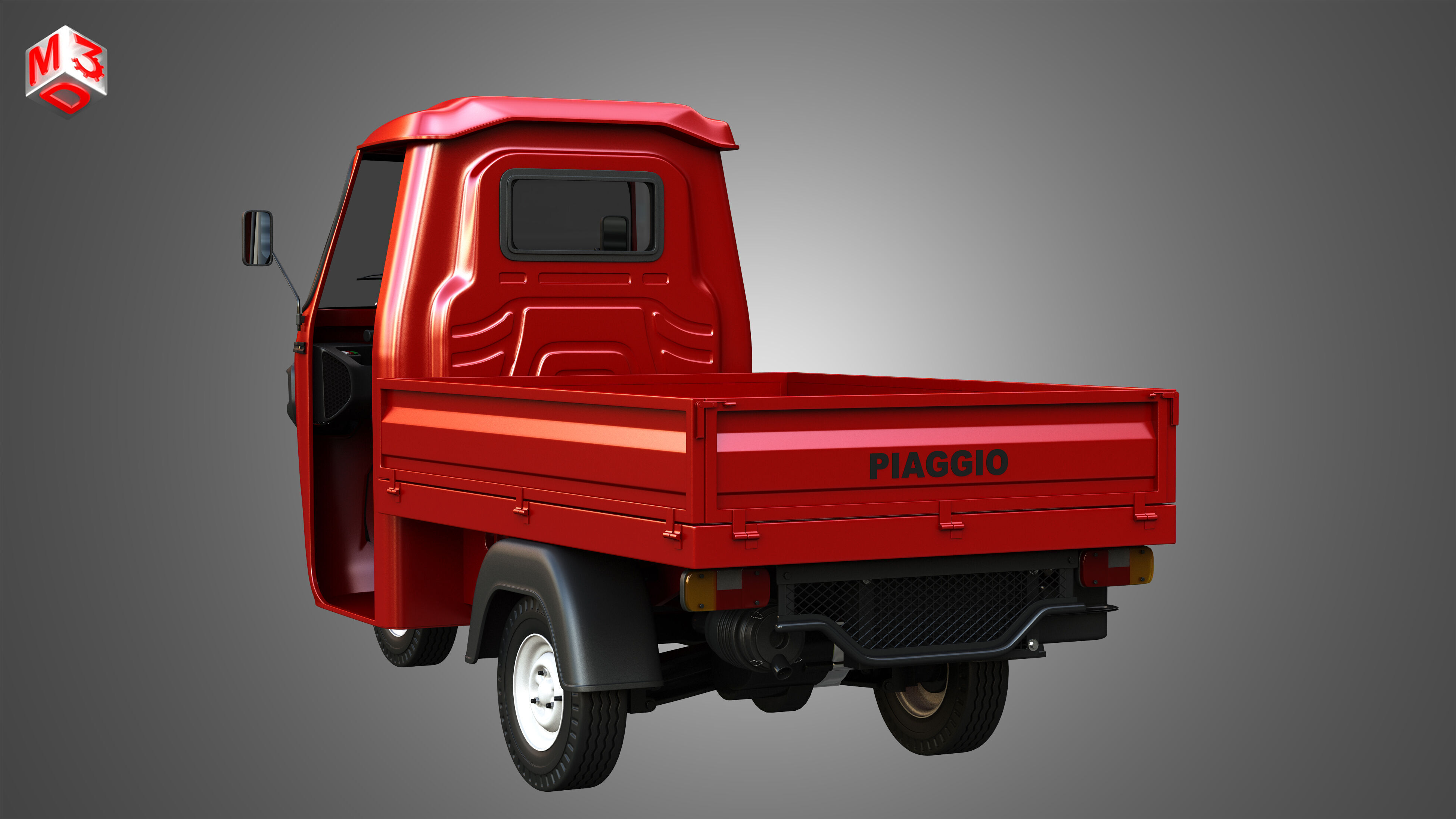 Piaggio Ape Xtra HT 300cc CNG Normal 3D model_13