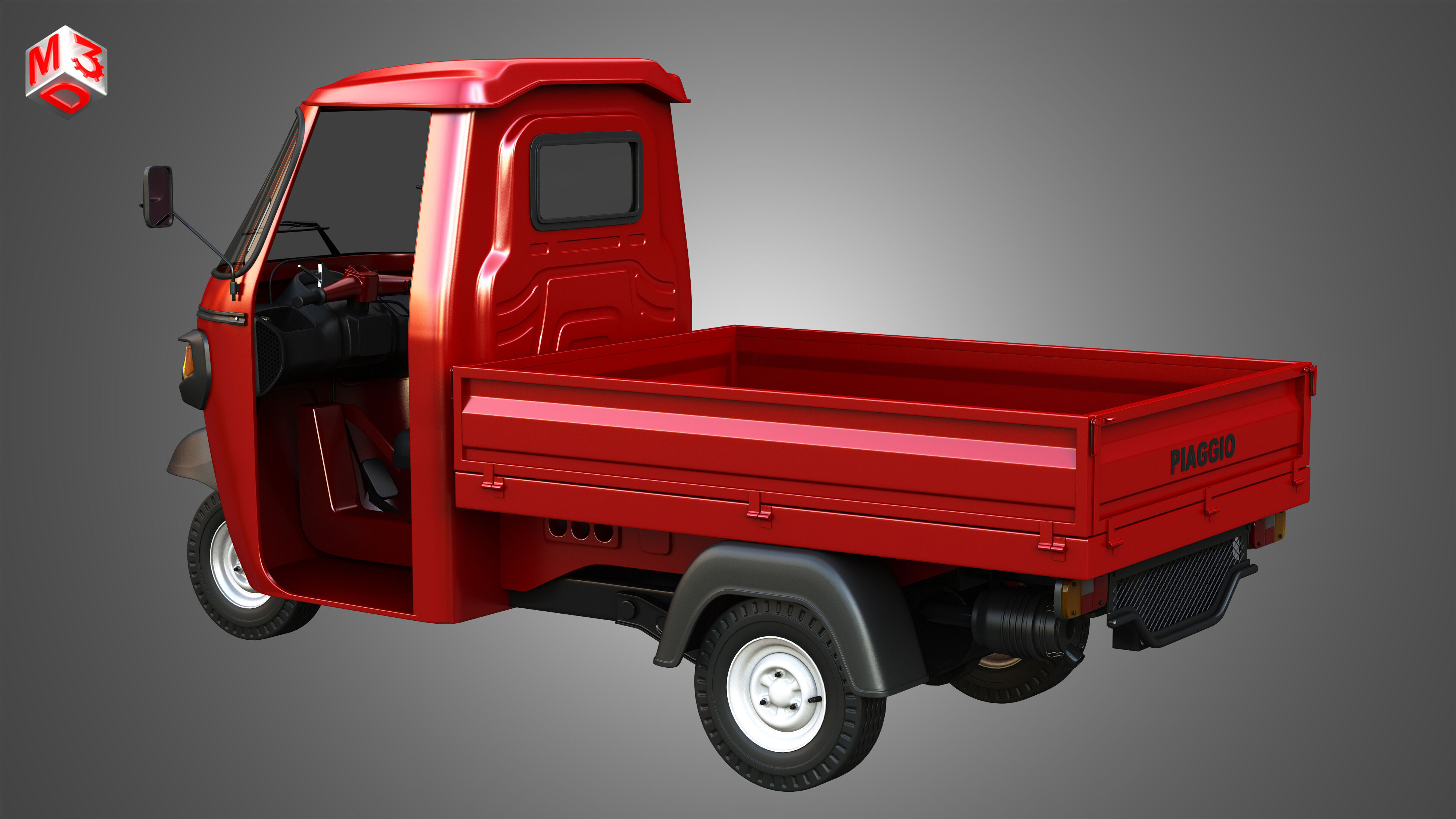 Piaggio Ape Xtra HT 300cc CNG Normal 3D model_17