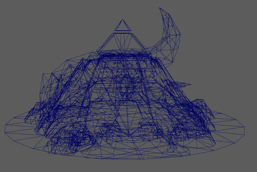 Marmoset Py Ramid Low-poly 3D model_5