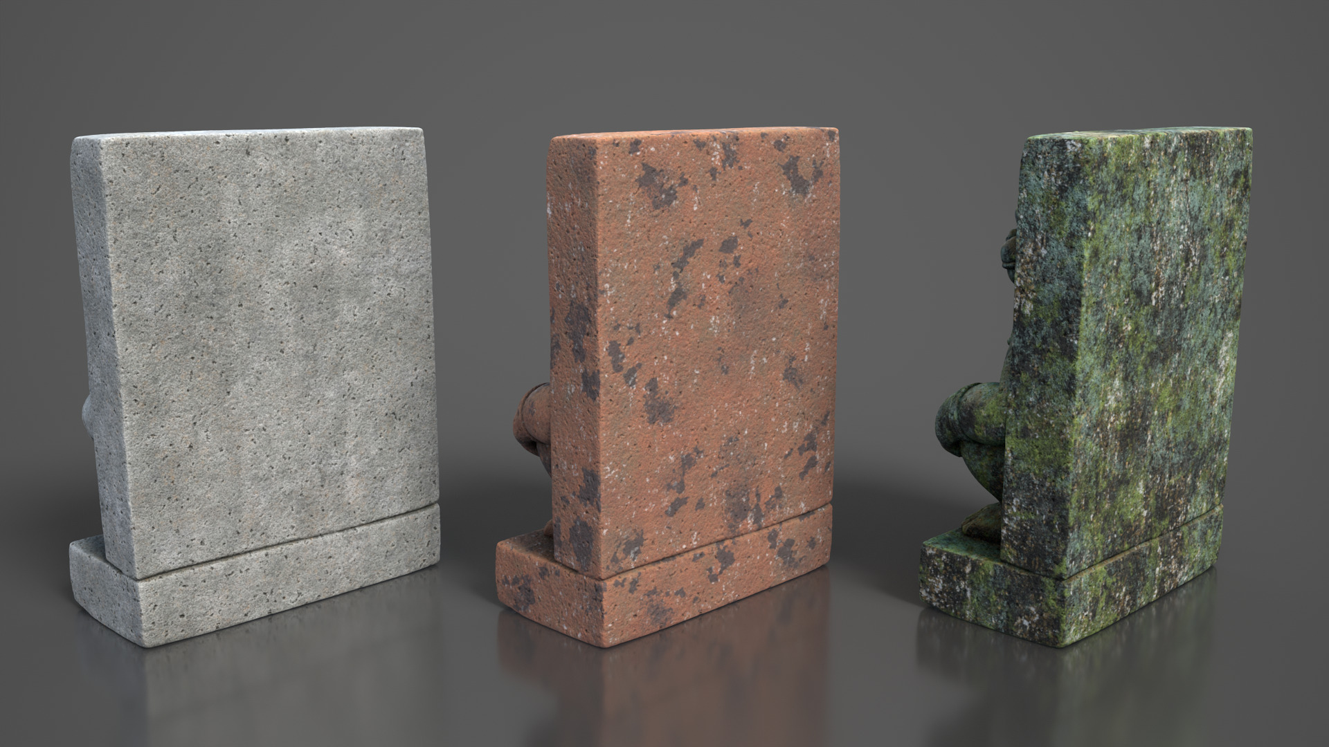 Ancient Khmer Statue 05-250522 Low-poly 3D model_5