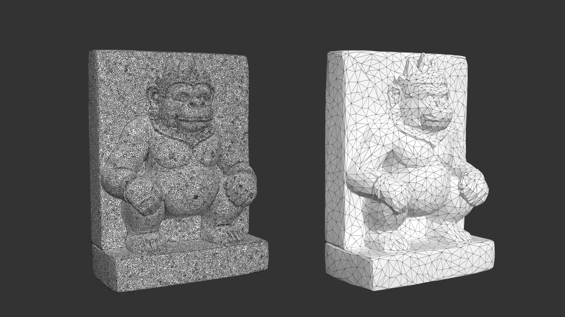 Ancient Khmer Statue 05-250522 Low-poly 3D model_8