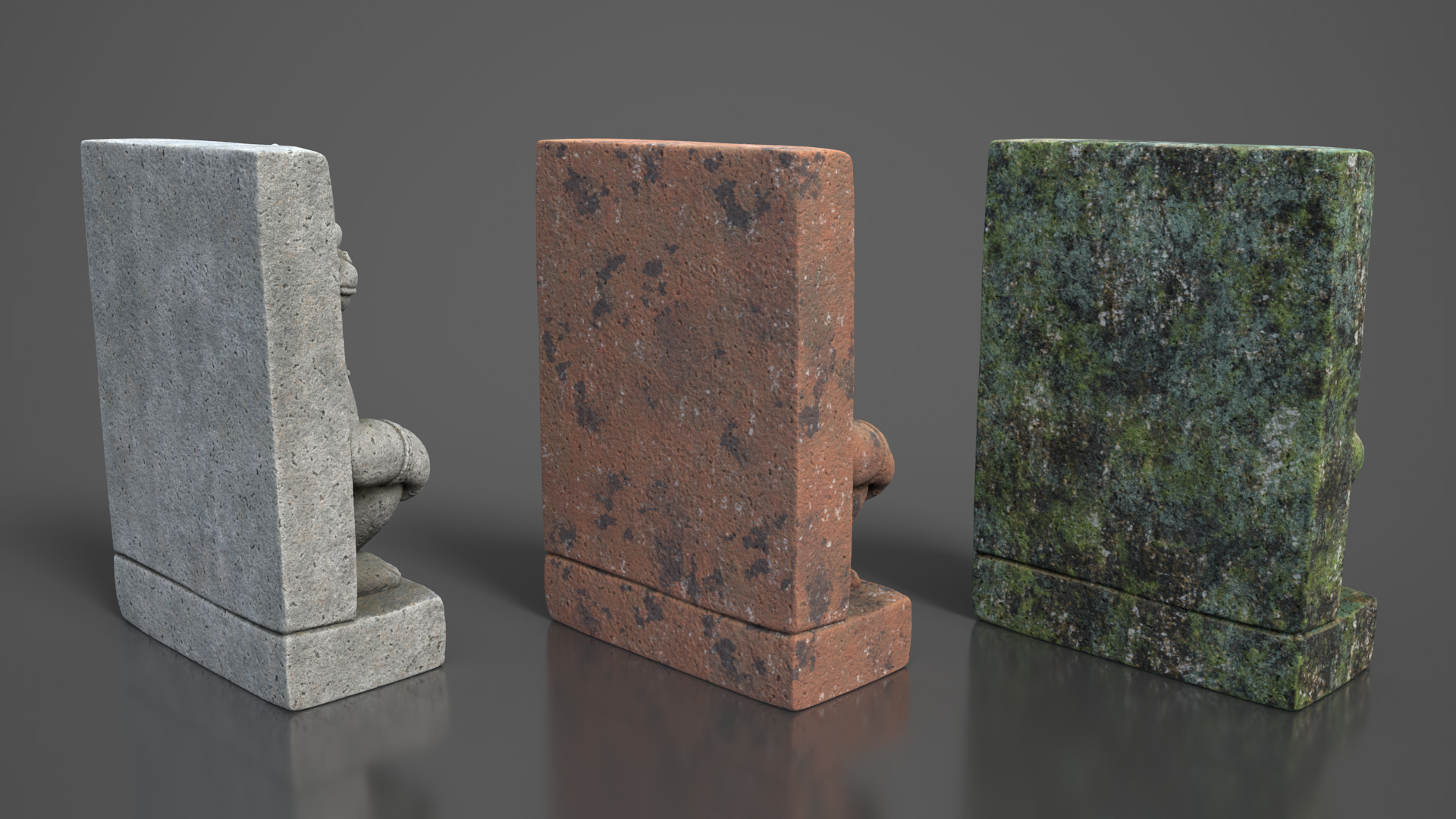 Ancient Khmer Statue 05-250522 Low-poly 3D model_3