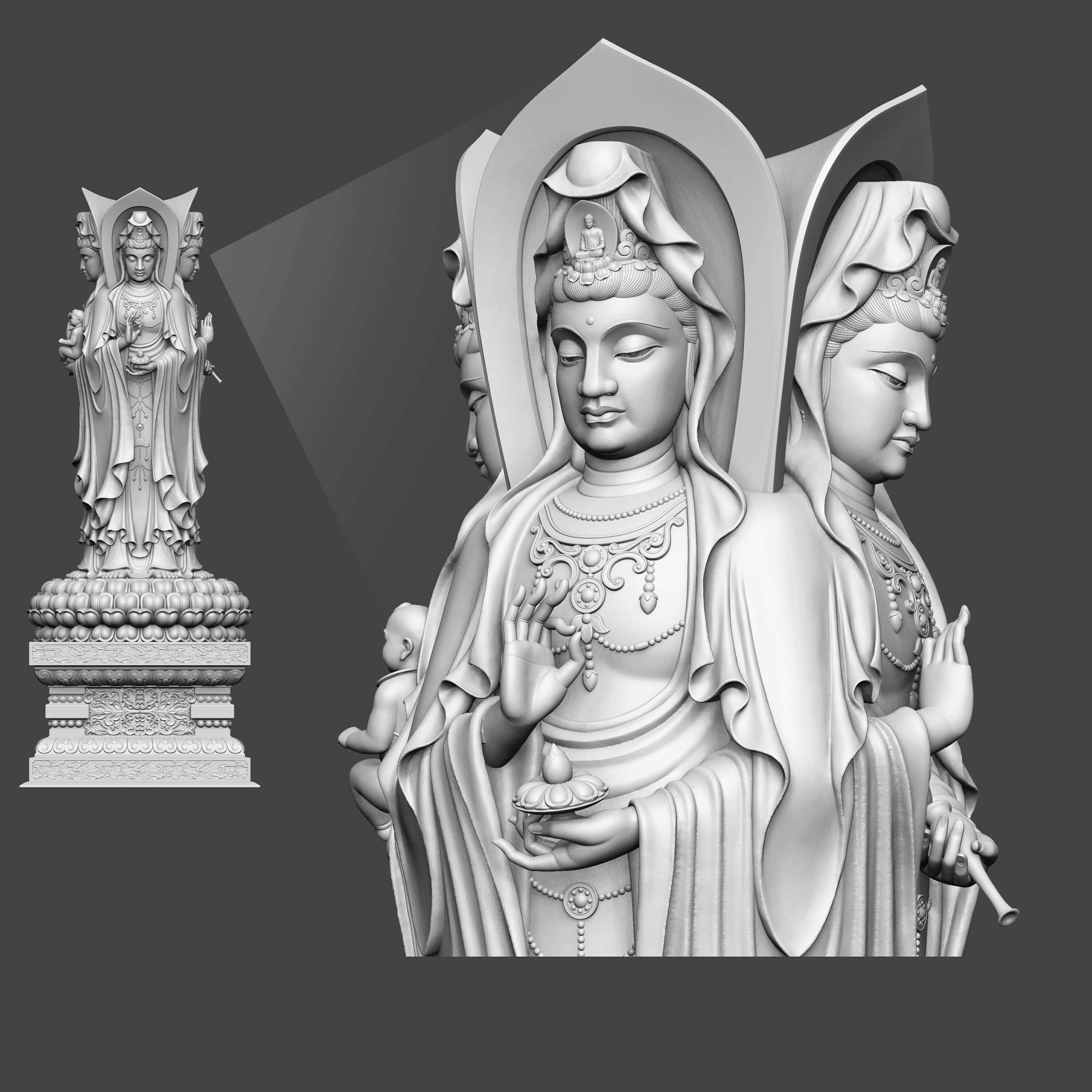 bodhisattva 3D model_9