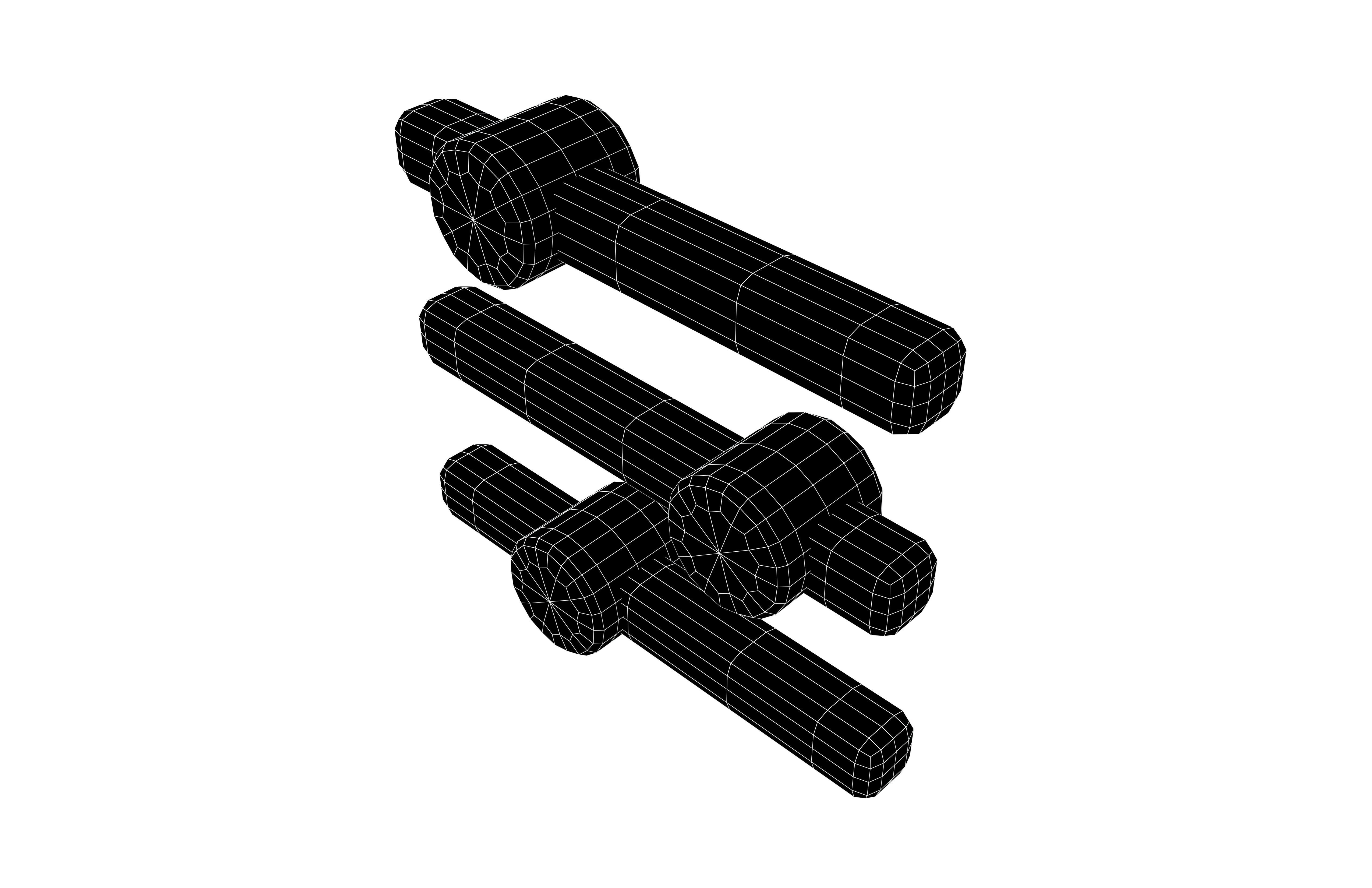 Settings Control Slider Icon v1 001 Low-poly 3D model_6