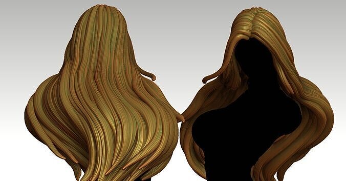 3D Hairstyles for girl V115 3D print model