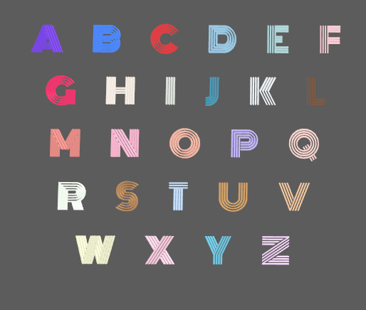 Personalized special letters Low-poly 3D model_4