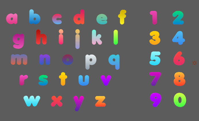 Personalized special letters Low-poly 3D model_7