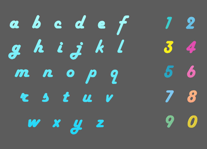 Personalized special letters Low-poly 3D model_8