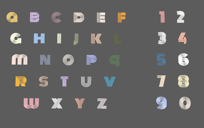 Personalized special letters Low-poly 3D model_2