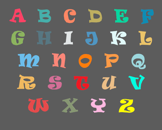 Personalized special letters Low-poly 3D model_13