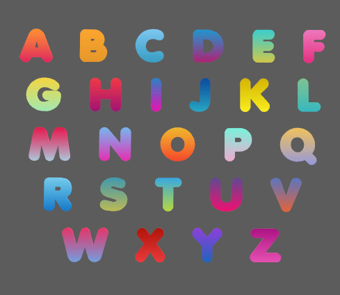 Personalized special letters Low-poly 3D model_6