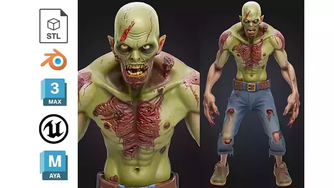 Stylized Zombie Civilian