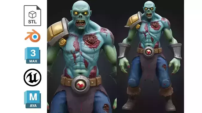 Stylized Zombie Gladiator